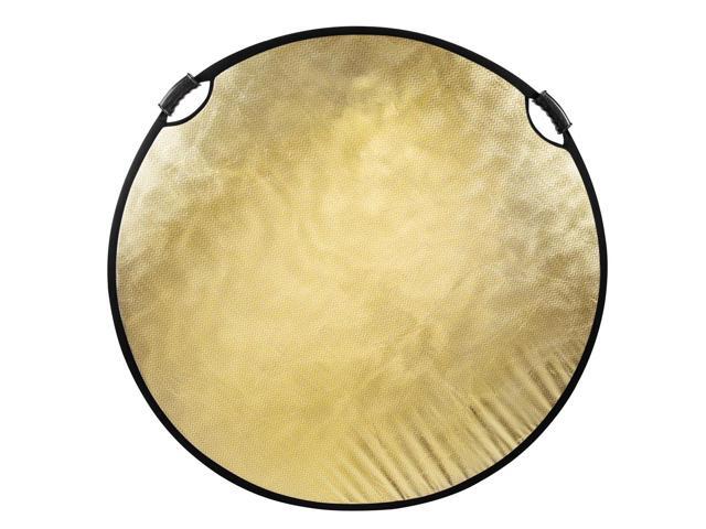 Glow Circular Collapsible Reflector with Handles (52', Wave Gold/White)