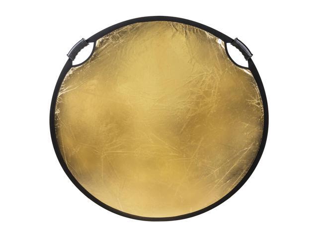 Glow Circular Collapsible Reflector with Handles (42', Gold/White)