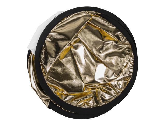 Glow Circular Collapsible Reflector with Handles (42', Gold/White)