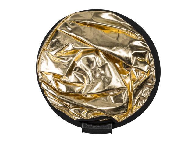 Glow Circular Collapsible Reflector with Handles (52', Gold/White)
