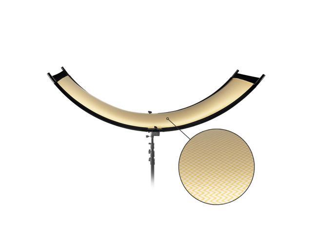 Glow ArcLight II Curved Light Reflector Kit, a Portable Photography Reflector for Studio, Photo, Video, Portrait w/White Light Reflector, Gold...