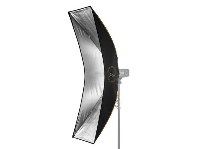 Glow EZ Lock 16x60' ARC Curved Strip Light Softbox Bowens Mount Softbox for Strobes, Monolights & other Lights Transforms into Curved Reflector...