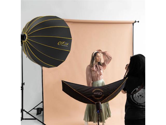 Glow EZ Lock 16x60' ARC Curved Strip Light Softbox Bowens Mount Softbox for Strobes, Monolights & other Lights Transforms into Curved Reflector...
