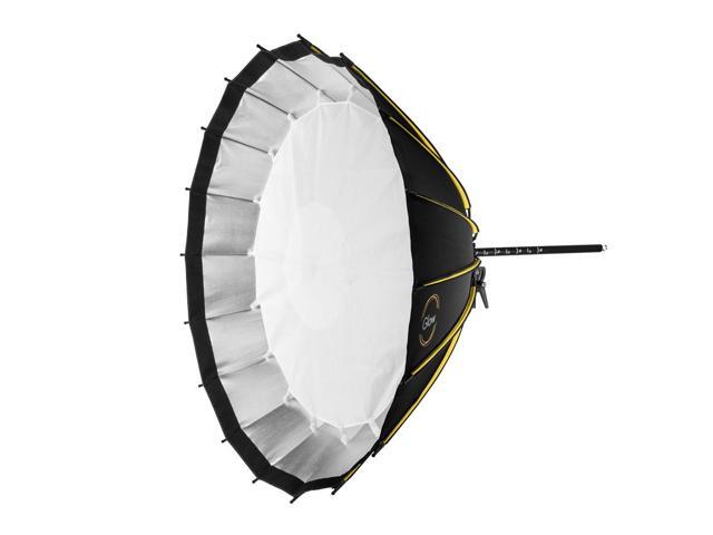 Glow Profond Quick-Open 55' Deep Parabolic Softbox with Focusing Rod System (144cm), Octadecagon Fiberglass Rod Round Soft Box with Bowens Mount,...