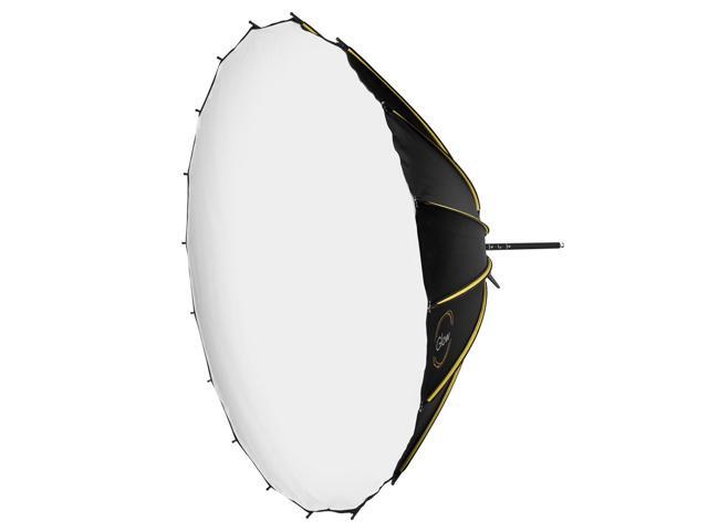 Glow Profond Quick-Open 70.8' Deep Parabolic Softbox with Focusing Rod System (180cm), Octadecagon Fiberglass Rod Round Soft Box with Bowens Mount...