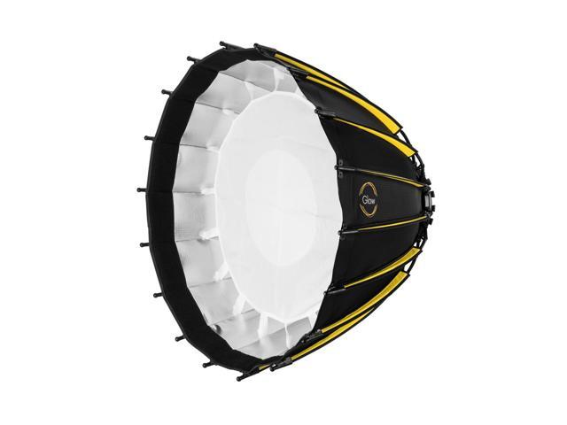 Glow Glow Profond Quick-Open 27.5' Deep Parabolic Softbox (70cm), Octadecagon Fiberglass Rod Round Soft Box with Interchangeable Bowens Mount is...