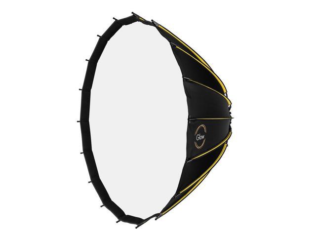 Glow Profond Quick-Open 47.2' Deep Parabolic Softbox (120cm), Octadecagon Fiberglass Rod Round Soft Box with Interchangeable Bowens Mount is...