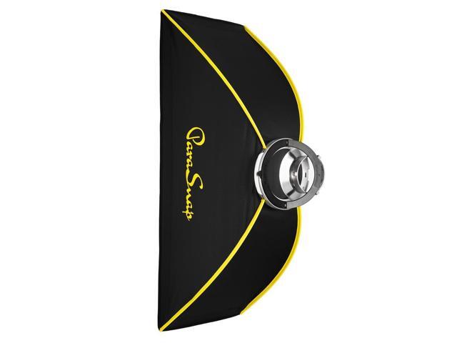 Glow ParaSnap 12x36' Strip SterlingFibre Bowens Mount Softbox w/External & Internal Diffusers, 144mm Bowens Speedring, Soft box Swap Speedring...