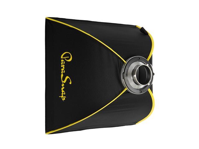 Glow Glow ParaSnap 24x24' Square SterlingFibre Bowens Mount Softbox w/External & Internal Diffusers, 144mm Bowens Speedring, Soft box Swap...