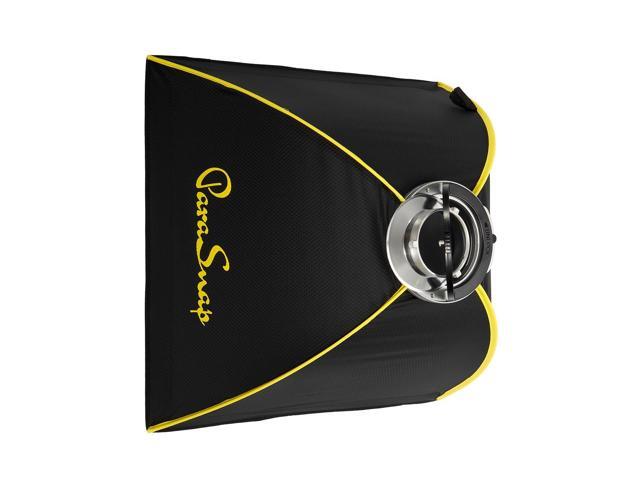 Glow ParaSnap 24x24' Square SterlingFibre Bowens Mount Softbox w/External & Internal Diffusers, 144mm Bowens Speedring, Soft box Swap Speedring...