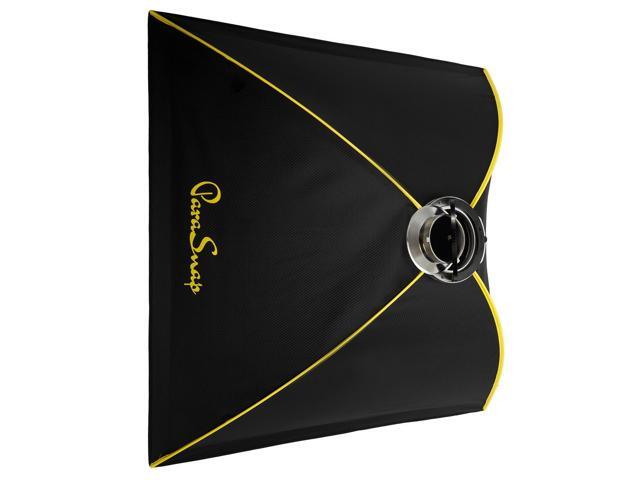 Glow ParaSnap 40x40' Square SterlingFibre Bowens Mount Softbox w/External & Internal Diffusers, 144mm Bowens Speedring, Soft box Speedring Adapter...