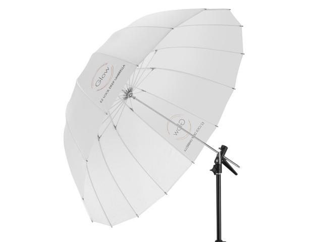 Glow EZ Lock 65'' Translucent Deep Umbrella with Black Shield Kit, XL