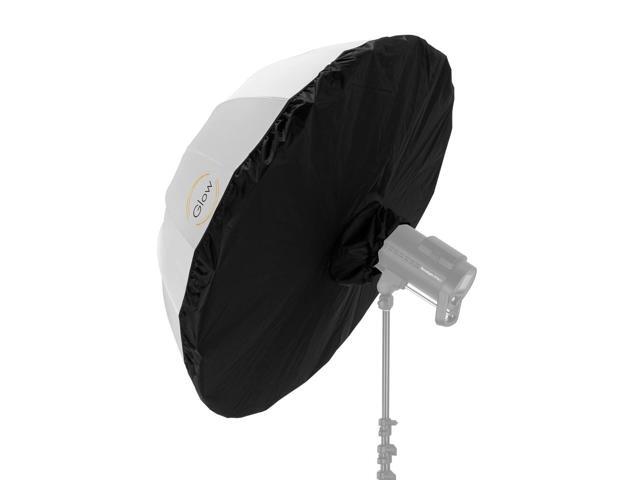 Glow Glow EZ Lock 65'' Translucent Deep Umbrella with Black Shield Kit, XL