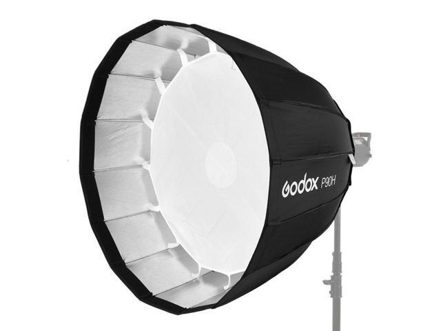 Godox P90H 35' Parabolic Softbox for Studio Video Flash Light, Bowens Mount, Hi-Temperature Resistant