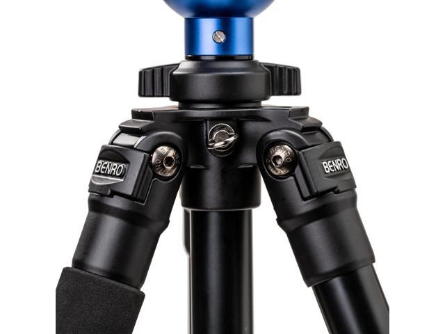 Benro A2573F 3-Section Aluminum Single Tube Video Tripod with S4PRO Flat Base Fluid Video Head