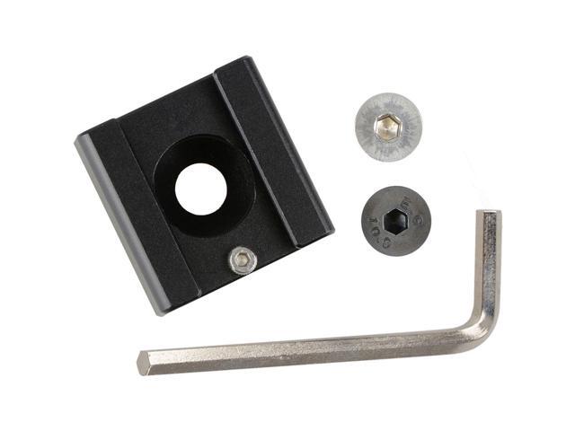 CAMVATE 1/4'-20 Mount to Shoe Adapter for Flash Light DSLR Rig, Blackmagic, Cinema Camera, Cage, Black