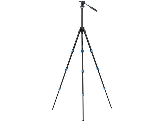 Benro 4-Section Aluminum Slim Video Tripod with S2P Head