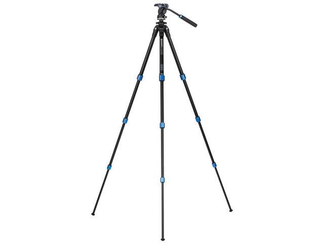 Benro 4-Section Aluminum Slim Video Tripod with S2P Head