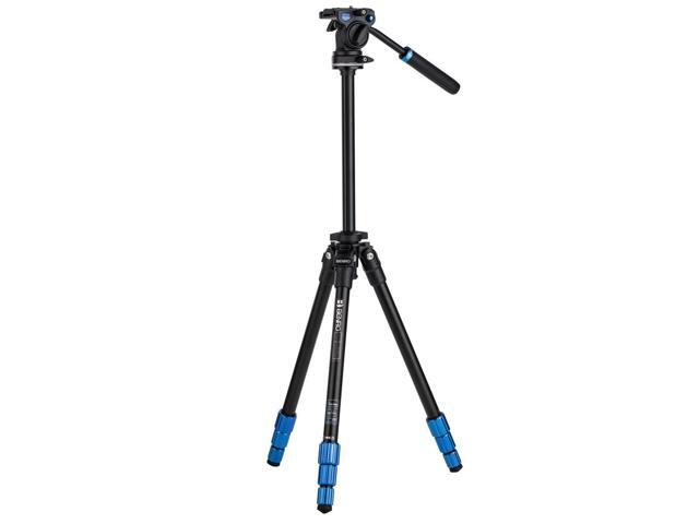 Benro 4-Section Aluminum Slim Video Tripod with S2P Head