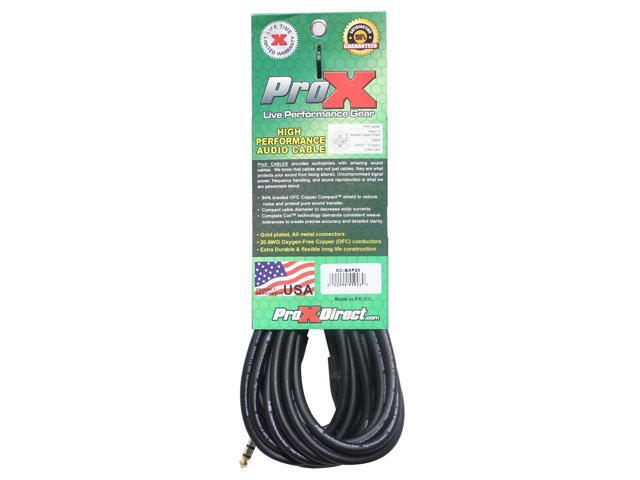 ProX XC-SXF25 25' 1/4' TRS-M to XLR3-F Balanced High Performance Audio Cable
