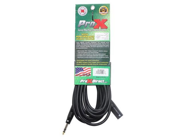 ProX XC-SXM25 25' XLR3-M to 1/4' TRS-M Balanced High Performance Audio Cable