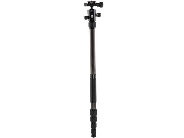 Benro Tripster 1 Series 5-Section Carbon Fiber Travel Tripod/Monopod, Black