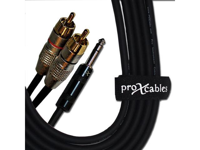 ProX XC-SYR03 3 1/4 TRS-M Stereo to Dual RCA-M Unbalanced High Performance Audio Cable - image 6