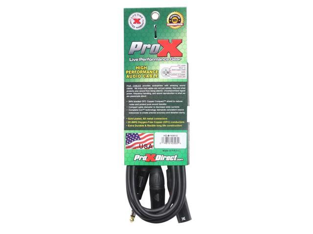ProX XC-SYXM10 10' 1/4' TRS-M Stereo to Dual XLR3-M High Performance Y Cable