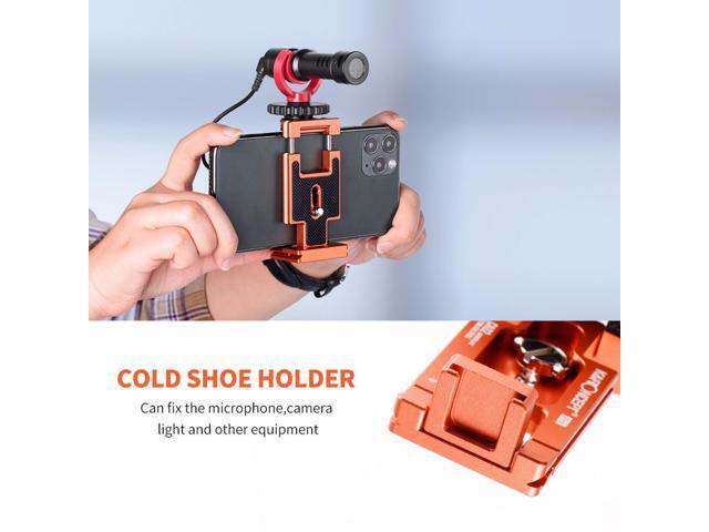K & F Concept 2-In-1 Arca Swiss Quick Release Plate for Cameras and Smartphones, Orange