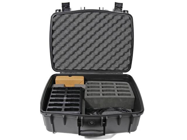 Williams Sound 12-Bay Drop-in Style Charger with Case for Digi-Wave DLT 100 Transceivers and DLR 60 Receivers