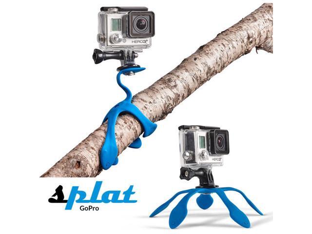 Pictar Splat Flexible Aluminum Mini Tripod for GoPro, Action and Compact Digital Cameras, Blue