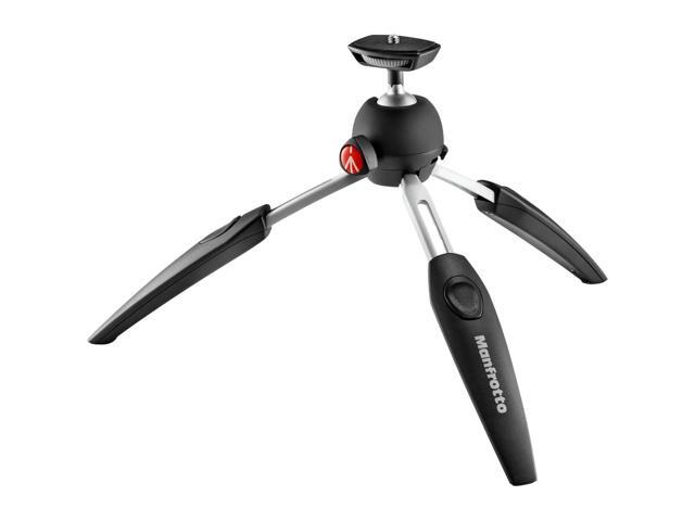 Manfrotto PIXI Evo 2-Section Aluminum Mini Tripod, Black