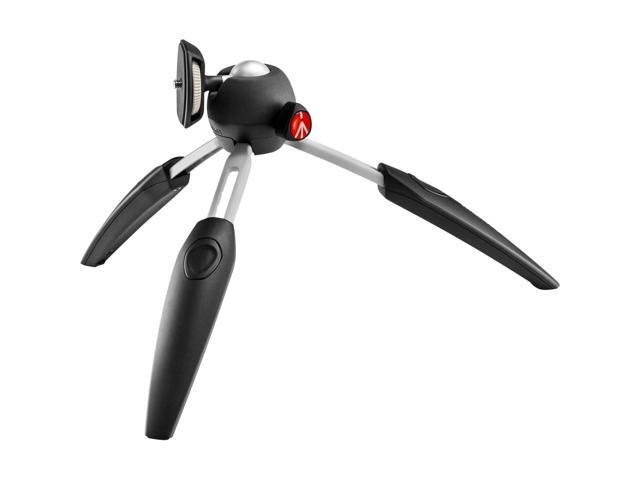 Manfrotto PIXI Evo 2-Section Aluminum Mini Tripod, Black