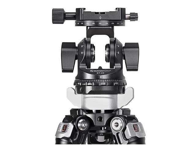 SunwayFoto DT-03R Tilt Head with Clamp for Monopod and Tripod