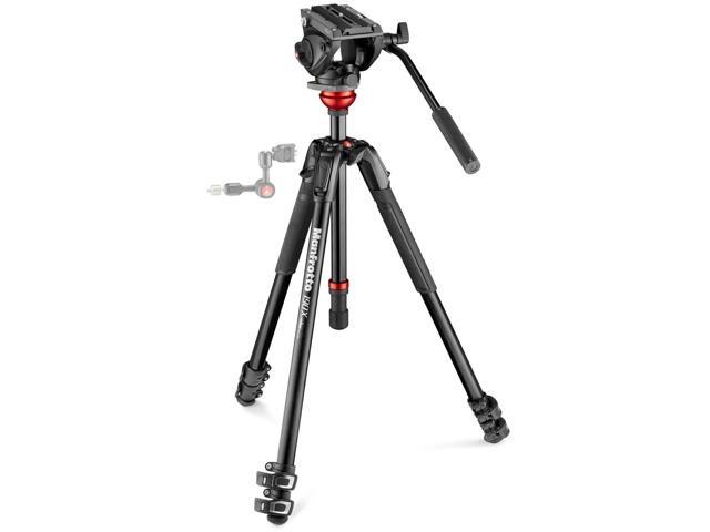 Manfrotto 190X 3-Section Aluminum Video Tripod with 500 Fluid Video Head