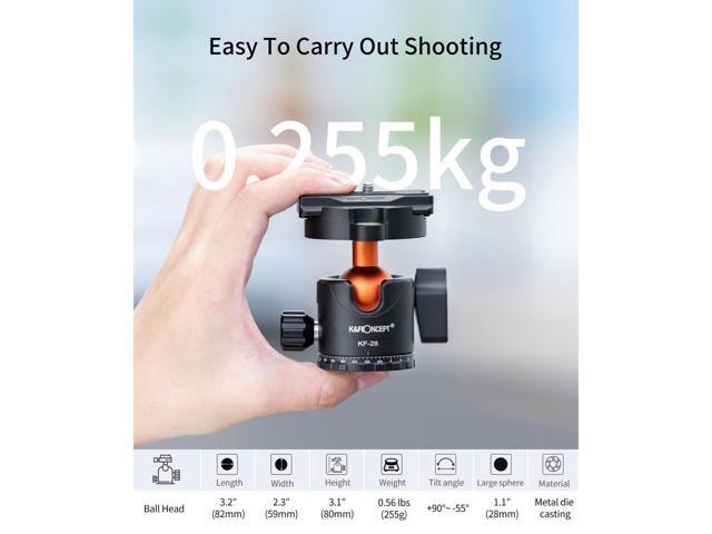 K & F Concept SA234 4-Section Aluminum DSLR Tripod with Ball Head
