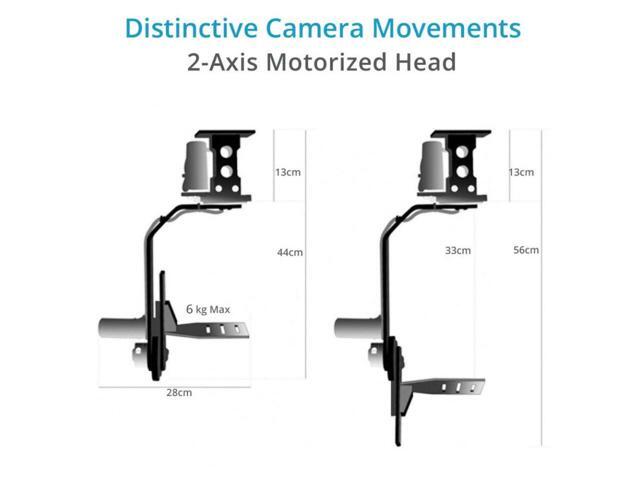 Proaim Jr Pan-Tilt Head with 12V Joystick Control, 13.2 Lbs Capacity
