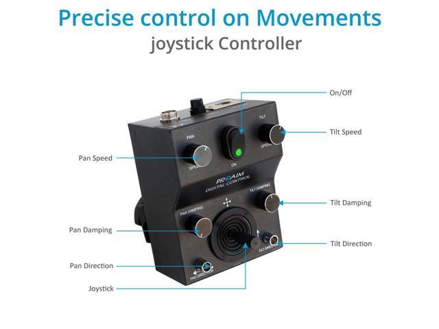 Proaim Jr Pan-Tilt Head with 12V Joystick Control, 13.2 Lbs Capacity