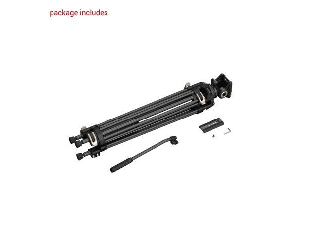 SmallRig AD-01 3751B 3-Section Heavy-Duty Aluminum Tripod with Fluid Head