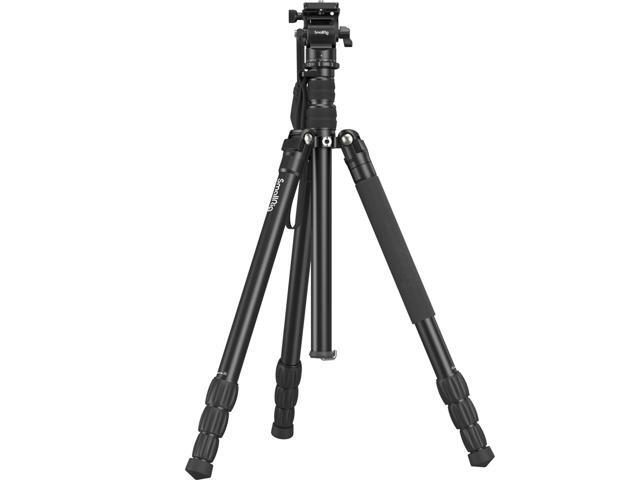 SmallRig CT180 4-Section Aluminum Video Tripod with Mini Fluid Head Kit