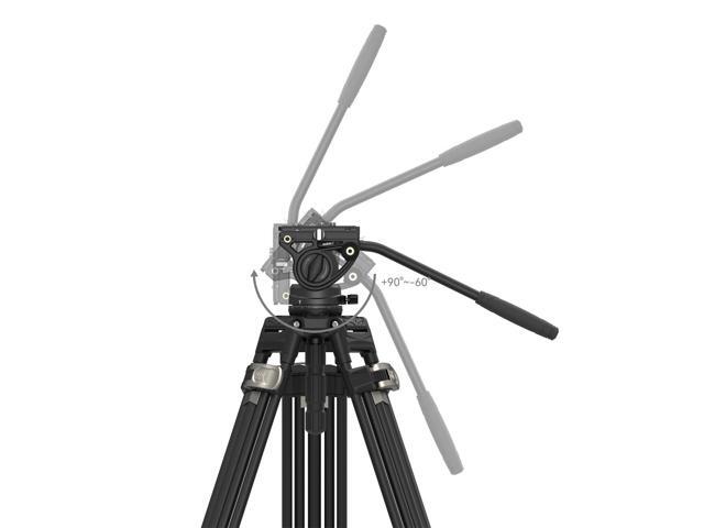 SmallRig AD-80 2-Section FreeBlazer Heavy-Duty Aluminum Alloy Tripod with Fluid Head