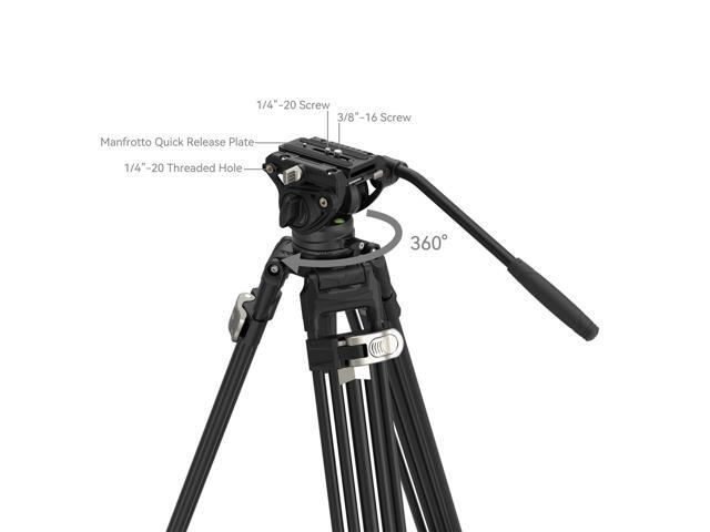 SmallRig AD-80 2-Section FreeBlazer Heavy-Duty Aluminum Alloy Tripod with Fluid Head