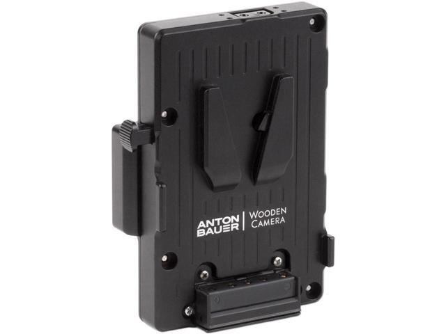 Wooden Camera WC Pro Gold Mount Camera Side to V-Mount Battery Side Adapter, 3x D-Tap and Digital Fuse