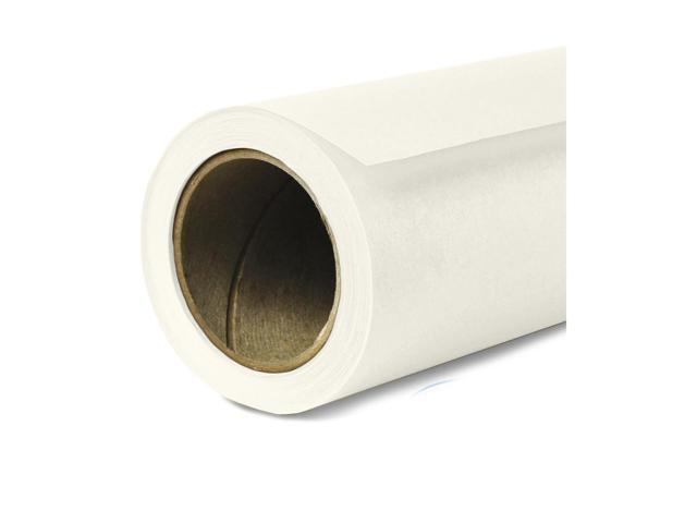 Savage 53'x36' Widetone Seamless Background Paper, Pure White, 2-Pack, Bundle with 4x 1-1/4x1' Steel Spring Orange Clamp
