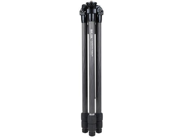 Slik PRO CF-733 3-Section Carbon Fiber Tripod, 65.9' Max Height, Black