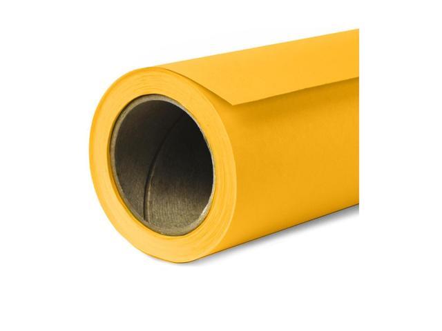 Savage 107'x150' Widetone Seamless Background Paper, Deep Yellow, 2-Pack, Bundle with 4x 1-1/4x1' Steel Spring Clamp, Orange