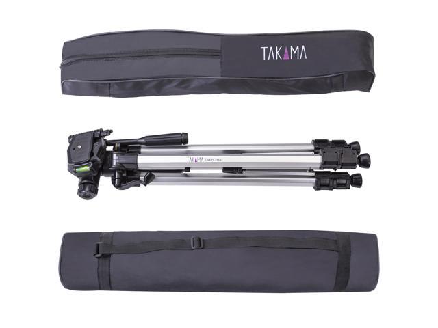 Takama Aluminum 3-Section Tripod with 3-Way Head, 66' Max Height