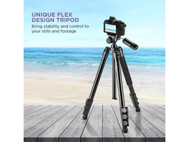 Takama Flip-Zip Tripod Monopod Kit, for Camera andSmartphone with Mount Head and Lightweight Compact Bag for Multi-Functional Photo, Video and...