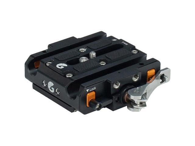Bright Tangerine LeftField QR Baseplate with ARRI Dovetail Plate, Riser for Sony FX6