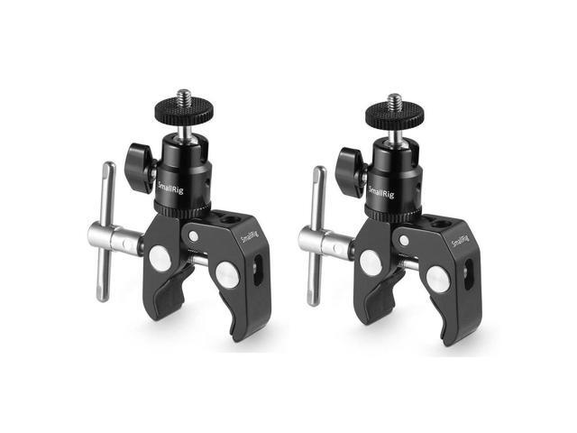 SmallRig 2 Pack CoolClamp Mount with 1/4' Screw Ball Head Mount